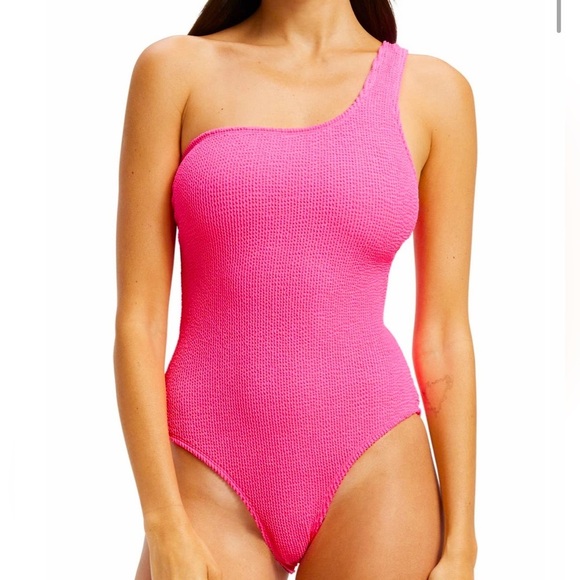 GOOD AMERICAN Always Fits One Shoulder One Piece Swimsuit - Picture 2 of 11